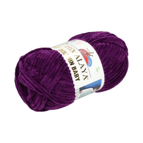 Włóczka 100g bakłażan Dolphin Baby Himalaya 80339