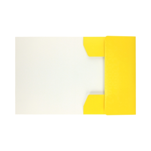 Teczka gumka A4 żółta karton Wow Leitz