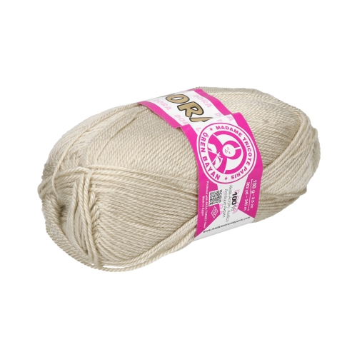 Włóczka 100g jasny beż Madame Tricote Paris Dora 078