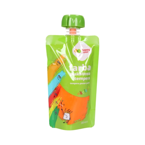 Farba tempera 100ml pomarańczowa saszetka Happy Color