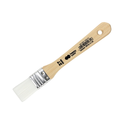 Pędzel nylonowy 27mm płaski biały Happy Color HA7251 1022-27