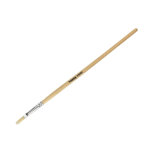 Pędzel naturalny nr4 płaski Happy Color HA3241 1022-4