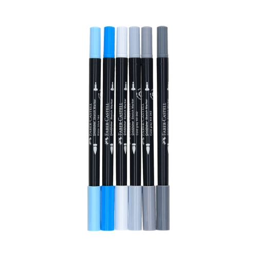 Pisaki dwustronne 6kol. Product Design Goldfaber Sketch Faber-Castell FC164806