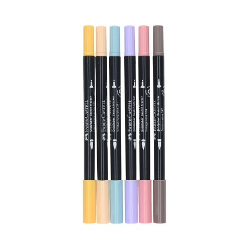 Pisaki dwustronne 6kol. Fashion Goldfaber Sketch Faber-Castell FC164808
