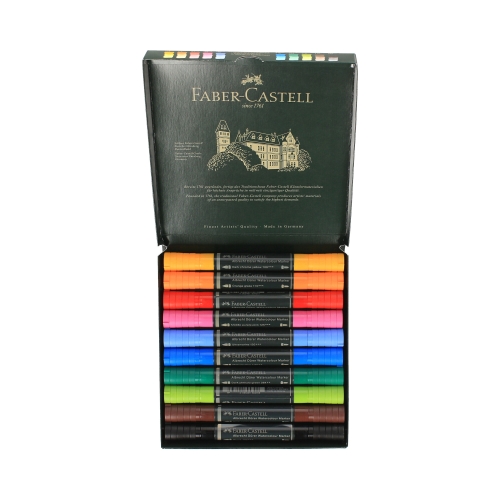 Pisaki akwarelowe dwustronne 10kol A.Durer Faber-Castell FC160310