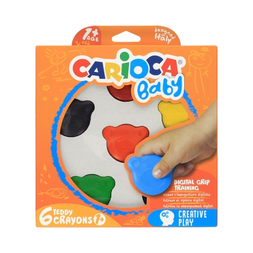 Kredki 6kol Misiaki Carioca Baby