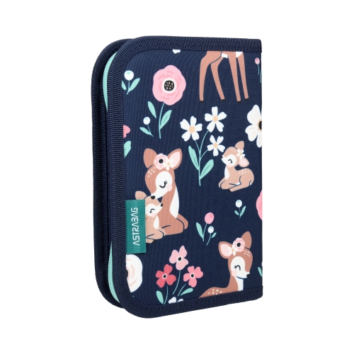 Piórnik bez wyposażenia pojedynczy 2klapki Baby Deer Astrabag 503024048