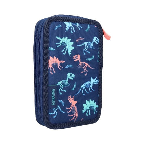 Piórnik bez wyposażenia podwójny Astrabag Dinosaur