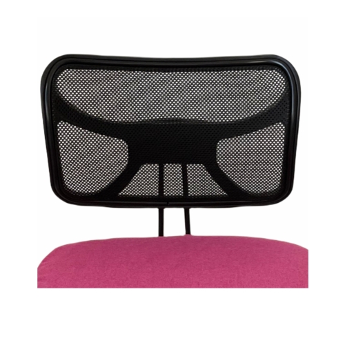Krzesło ergonomiczne klękosiad czarny lniany + pokrowiec różowy OKNEEL