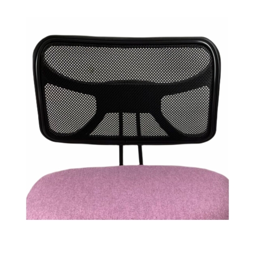 Krzesło ergonomiczne klękosiad czarny lniany + pokrowiec jasnoróżowy OKNEEL