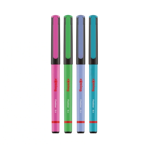 Zestaw cienkopisów kreślarskich 0.4mm 4kol. Rotring Liner 2166331