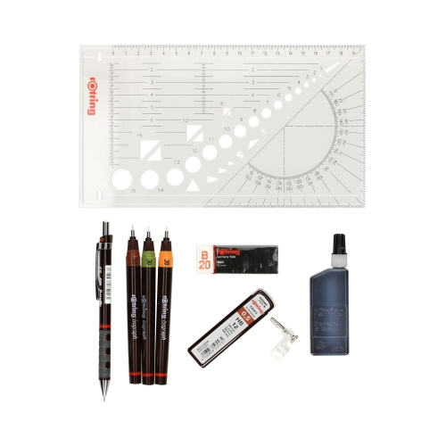Isograph 0.2/0.3/0.5mm zestaw Combi Rotring College S0699370