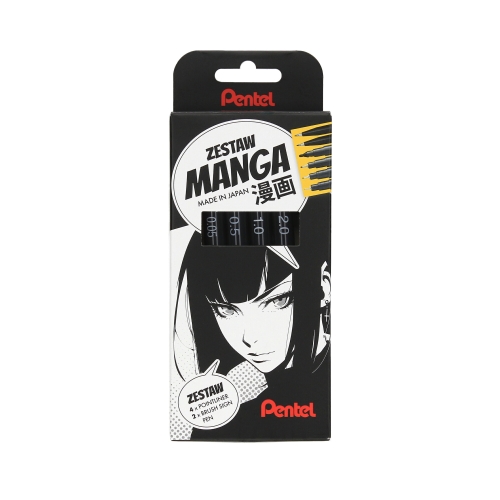 Zestaw do rysowania Mangi Pentel (4+2)