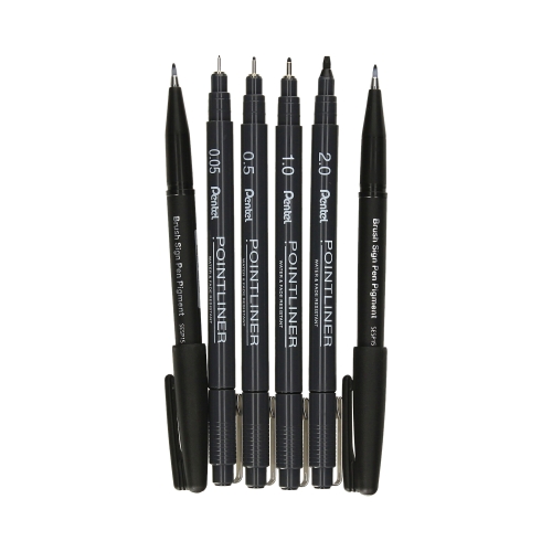 Zestaw do rysowania Mangi Pentel (4+2)