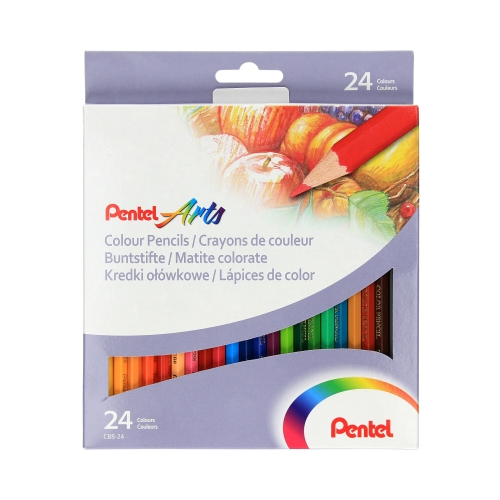 Kredki ołówkowe 24kol Pentel CB8-24