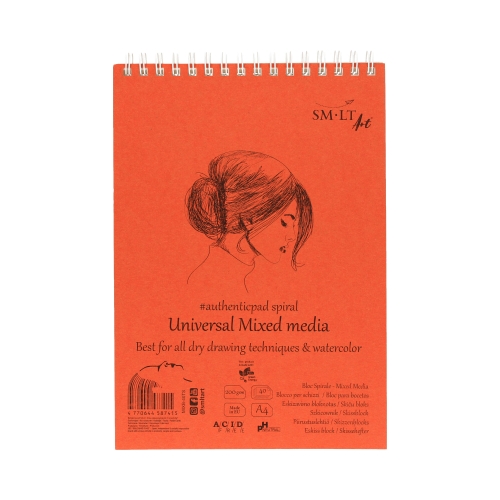 Blok A4/40 200g spirala Authentic Mixed Media