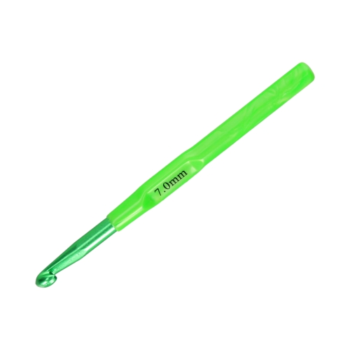 Szydełko aluminiowe rączka plastikowa 7.0mmx14cm SKC