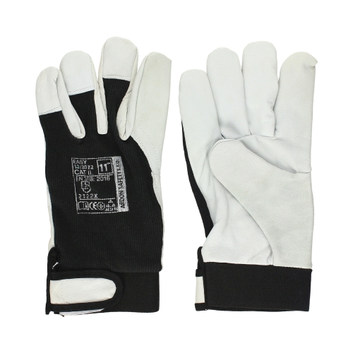 Rękawice robocze Easy czarno-białe 11 Ardon (2)