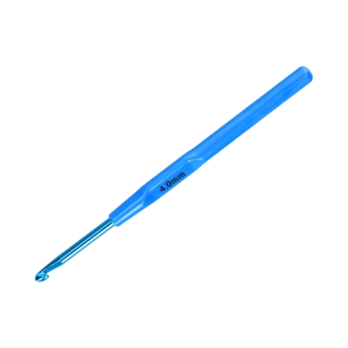 Szydełko aluminiowe rączka plastikowa 4.0mmx14cm SKC