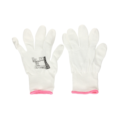 Rękawice powlekane Leo białe 7 Ardon (2)