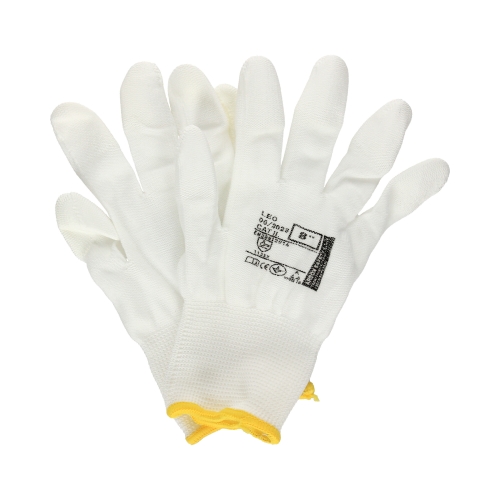 Rękawice powlekane Leo białe 8 Ardon (2)