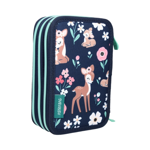 Piórnik z wyposażeniem potrójny Baby Deer Astrabag