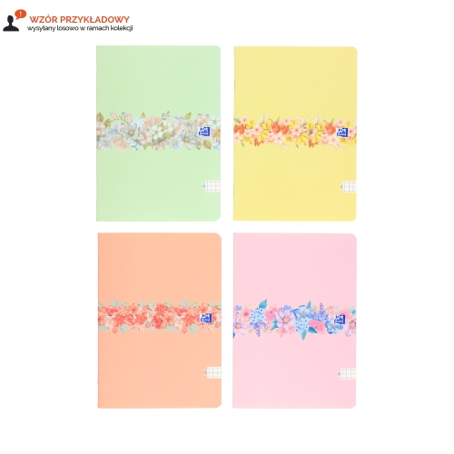 Zeszyt A5/32 kratka Flowers Oxford 400181449