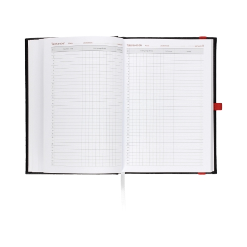 Kalendarz książkowy A5 Nauczyciela czarny Nebraska Tygodniowy