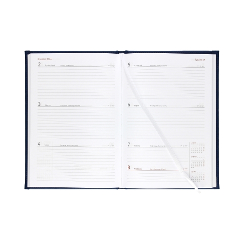 Kalendarz książkowy B5 Nauczyciela granatowy Vivella Tygodniowy