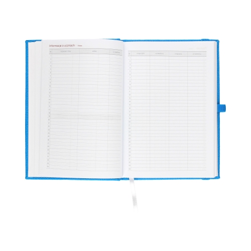 Kalendarz książkowy A5 Nauczyciela niebieski Kraft Tygodniowy