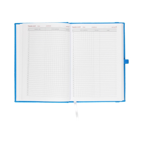 Kalendarz książkowy A5 Nauczyciela niebieski Kraft Tygodniowy