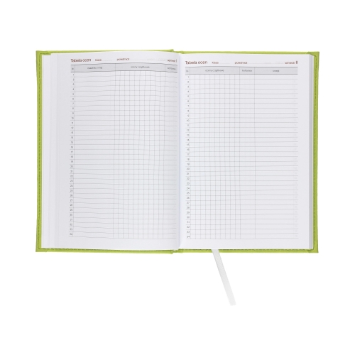 Kalendarz książkowy A5 Nauczyciela seledynowy Vivella tygodniowy