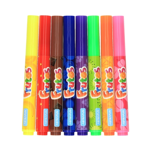 Flamastry zapachowe 8kol Astra Frutos Jumbo 314024002