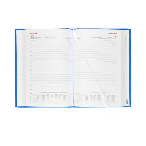 Kalendarz książkowy A5 Nauczyciela niebieski Kraft Dzienny