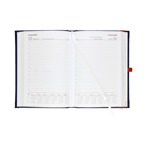 Kalendarz książkowy A5 Nauczyciela granat Nebraska Dzienny