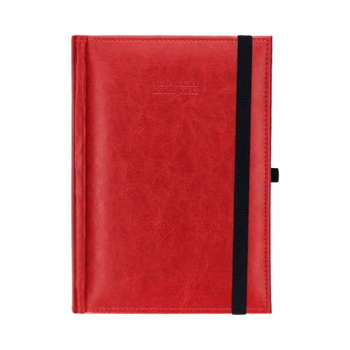 Kalendarz książkowy A5 Nauczyciela czerwony Nebraska Dzienny