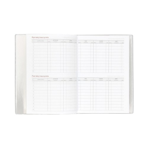 Kalendarz książkowy B6 Nauczyciela Modern PCV Tygodniowy
