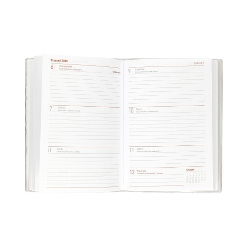 Kalendarz książkowy B6 Nauczyciela Modern PCV Tygodniowy