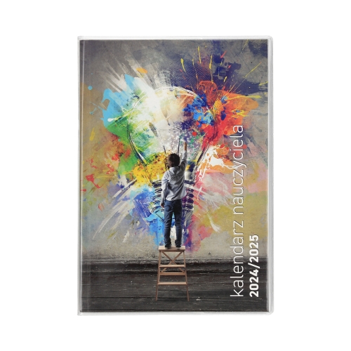 Kalendarz książkowy B5 Nauczyciela Grafitti PCV Tygodniowy
