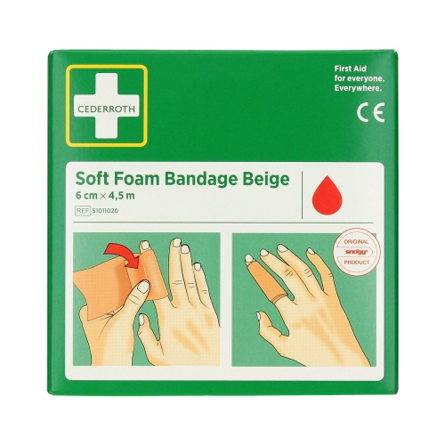 Bandaż piankowy samoprzylepny cielisty 6x450cm Soft Foam Bandage Cederroth 51011020