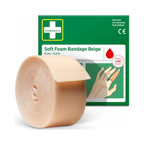 Bandaż piankowy samoprzylepny cielisty 6x450cm Soft Foam Bandage Cederroth 51011020
