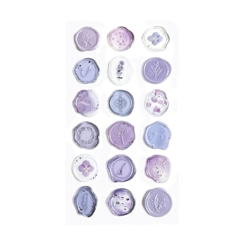 Naklejki Pieczątki jasnofioletowe (18)