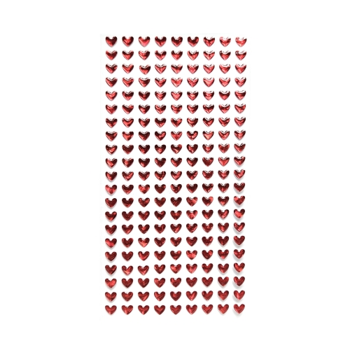 Naklejki połyskujące czerwone Serduszka (189)