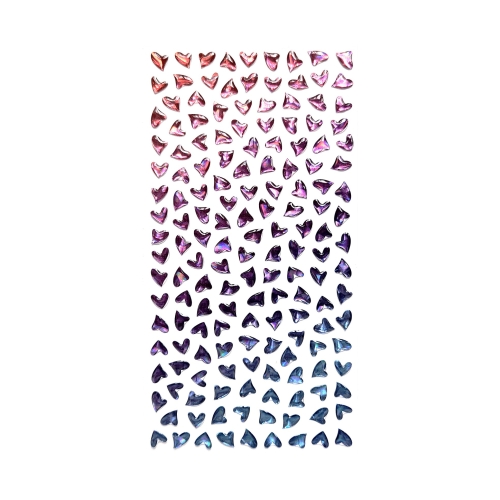 Naklejki połyskujące różowe/niebieskie Serduszka (158)