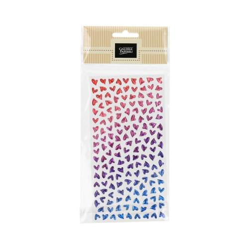 Naklejki połyskujące różowe/niebieskie Serduszka (158)