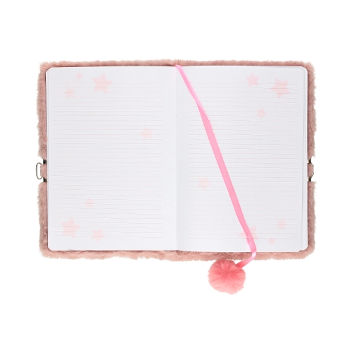 Pamiętnik z kłódką A5/96 Włochacz MLF Grey Cat