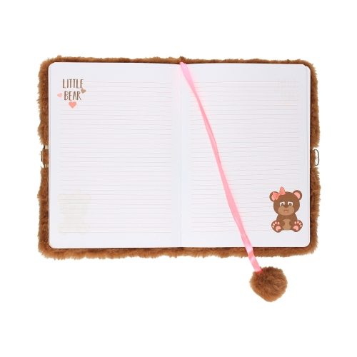 Pamiętnik z kłódką A5/96 Włochacz MLF Bear