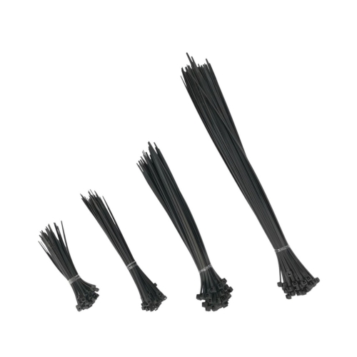 Opaska zaciskowa 4 rozmiary czarne - 200szt.