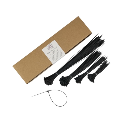 Opaska zaciskowa 4 rozmiary czarne - 200szt.