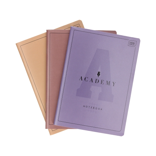 Zeszyt A5/60 kratka Academy Interdruk 90g - 3szt. 5902277355997